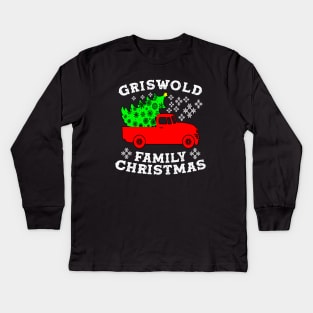 Griswold Family Christmas Car And Pine Tree National Kids Long Sleeve T-Shirt